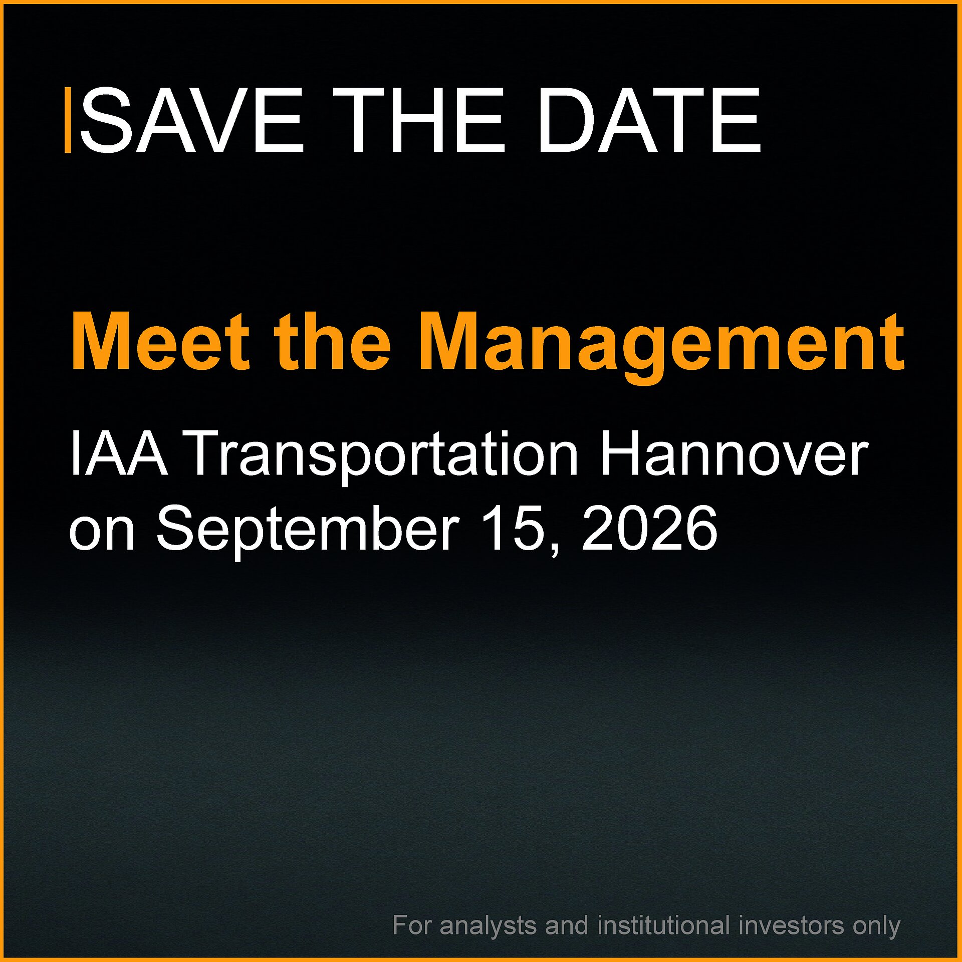 SAVE THE DATE IAA Meet the Management Flyer